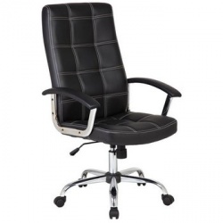 Кресло руководителя «Riva Chair 9092 Черная эко-кожа»